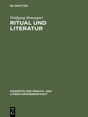 cover image of Ritual und Literatur
